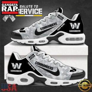 Custom Name Washington Commanders Salute To Service NFL Air Max Plus Shoes