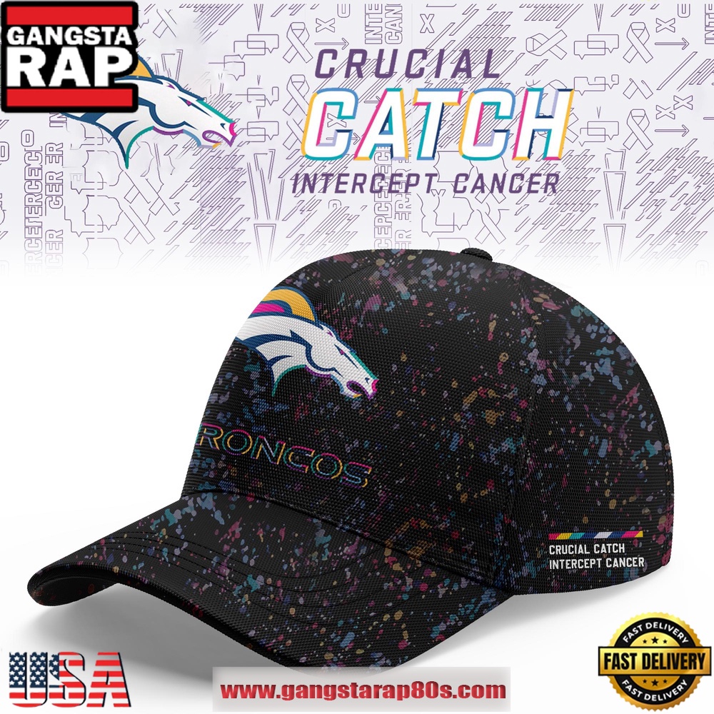 Denver Broncos Crucial Catch Intercept Cancer 2025 Limited Edition Classic Cap Hats Denver Broncos Crucial Catch Intercept Cancer 2025 Limited Edition Classic Cap Hats