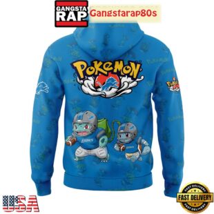 Detroit Lions x Pokemon Go 2025 Unisex 3D Hoodie