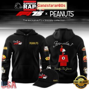 F1 x Peanuts 75 Years Snoopy Racing All Over Print Hoodie