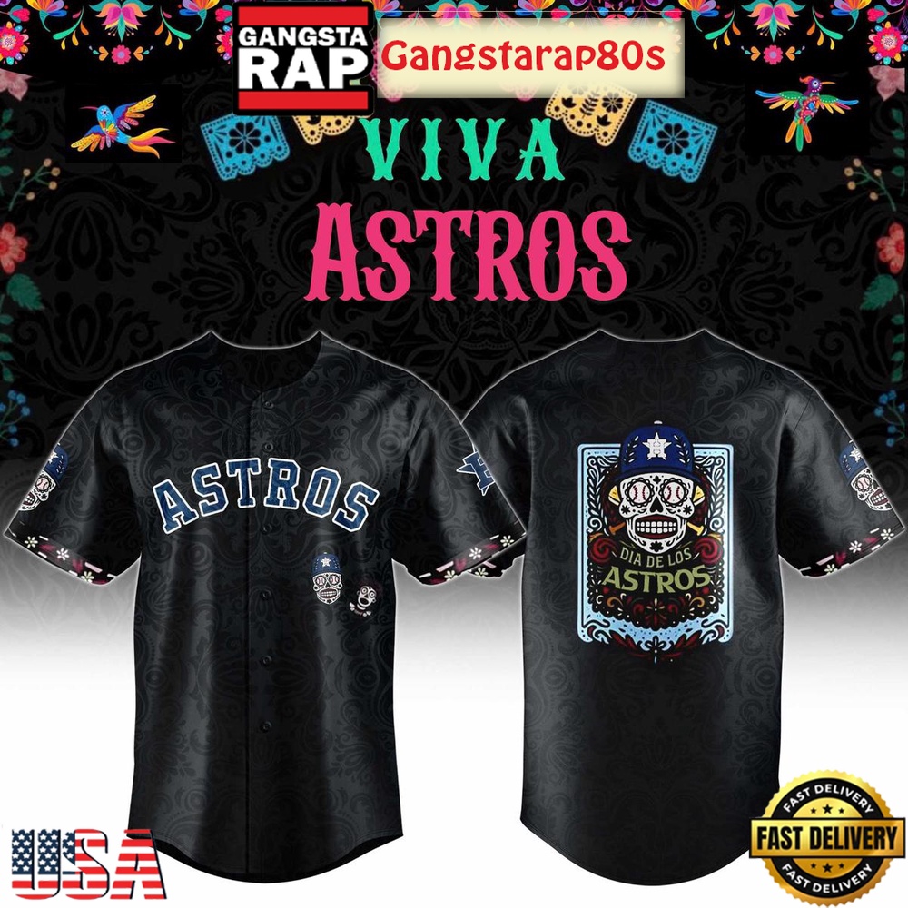 Houston Astros Dia De Los Astros Night 2025 Baseball Jersey Houston Astros Dia De Los Astros Night 2025 Baseball Jersey