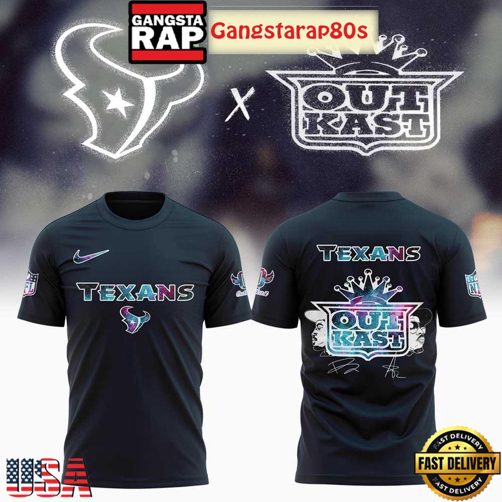 Houston Texans x Outkast Galaxy Signature 2025 Unisex 3D Shirt Houston Texans x Outkast Galaxy Signature 2025 Unisex 3D Shirt