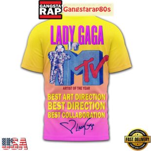 Lady Gaga MTV Artist Of The Year All Over Print T Shirt