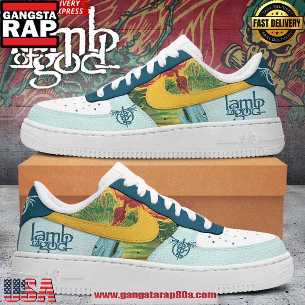 Lamb Of God Special Limited Air Force 1 Sneakers Shoes Lamb Of God Special Limited Air Force 1 Sneakers Shoes
