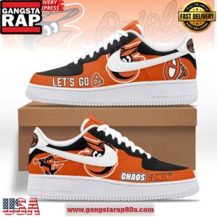 Let’s Go Baltimore Orioles MLB Limited Edition Air Force 1 Sneakers Shoes
