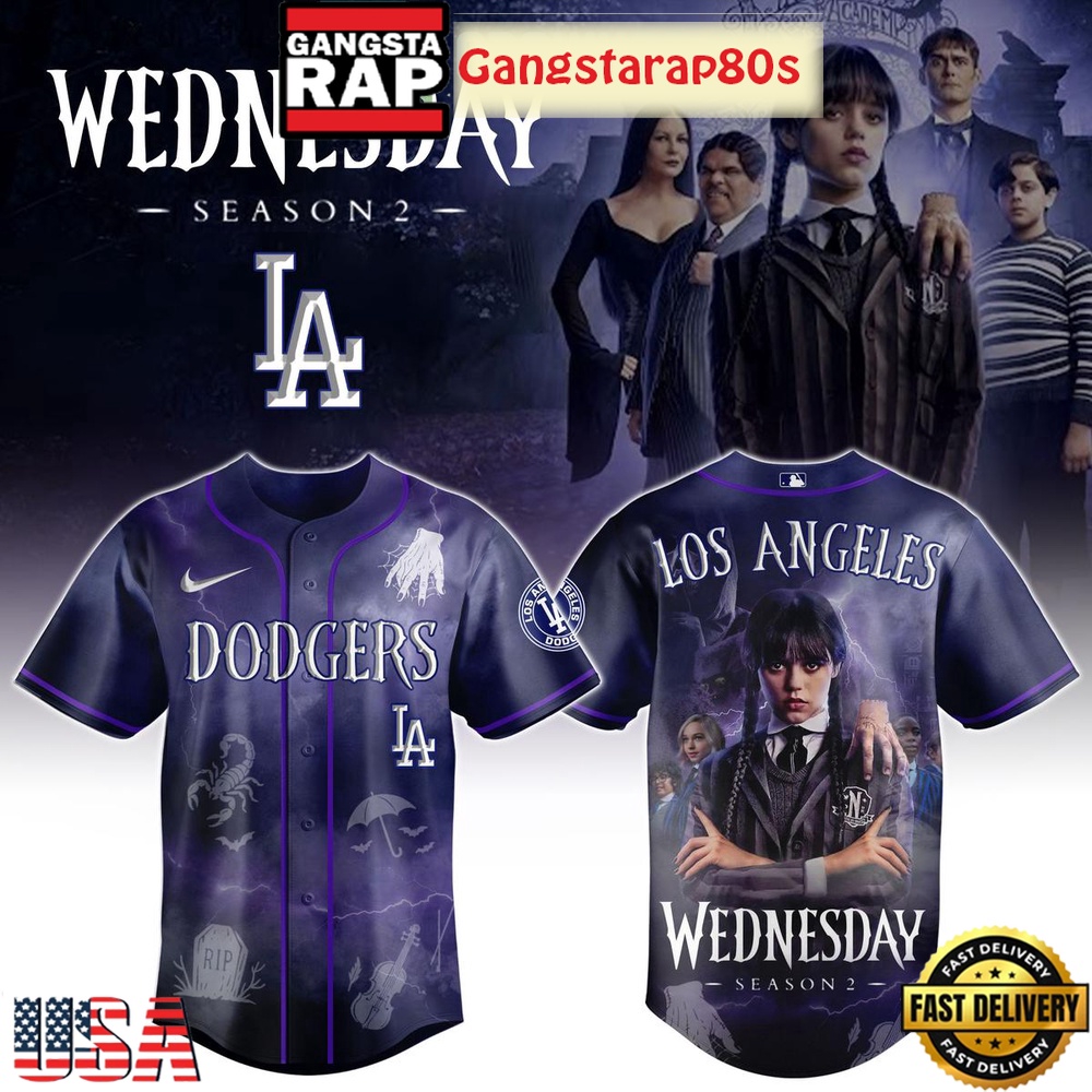 Los Angeles Dodgers Celebration Wednesday Season 2 Baseball Jersey Shirt Los Angeles Dodgers Celebration Wednesday Season 2 Baseball Jersey Shirt