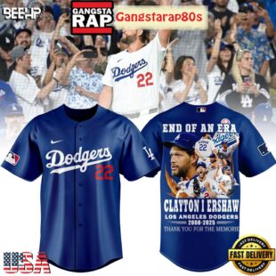 Los Angeles Dodgers End Of An Era Clayton Kershaw 2025 Baseball Jersey