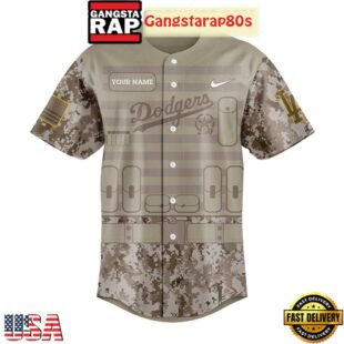 Los Angeles Dodgers Military Appreciation 250th Anniversary 2025 Baseball Jersey