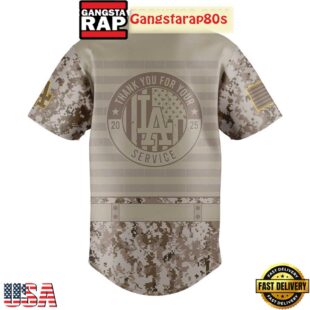 Los Angeles Dodgers Military Appreciation 250th Anniversary 2025 Baseball Jersey