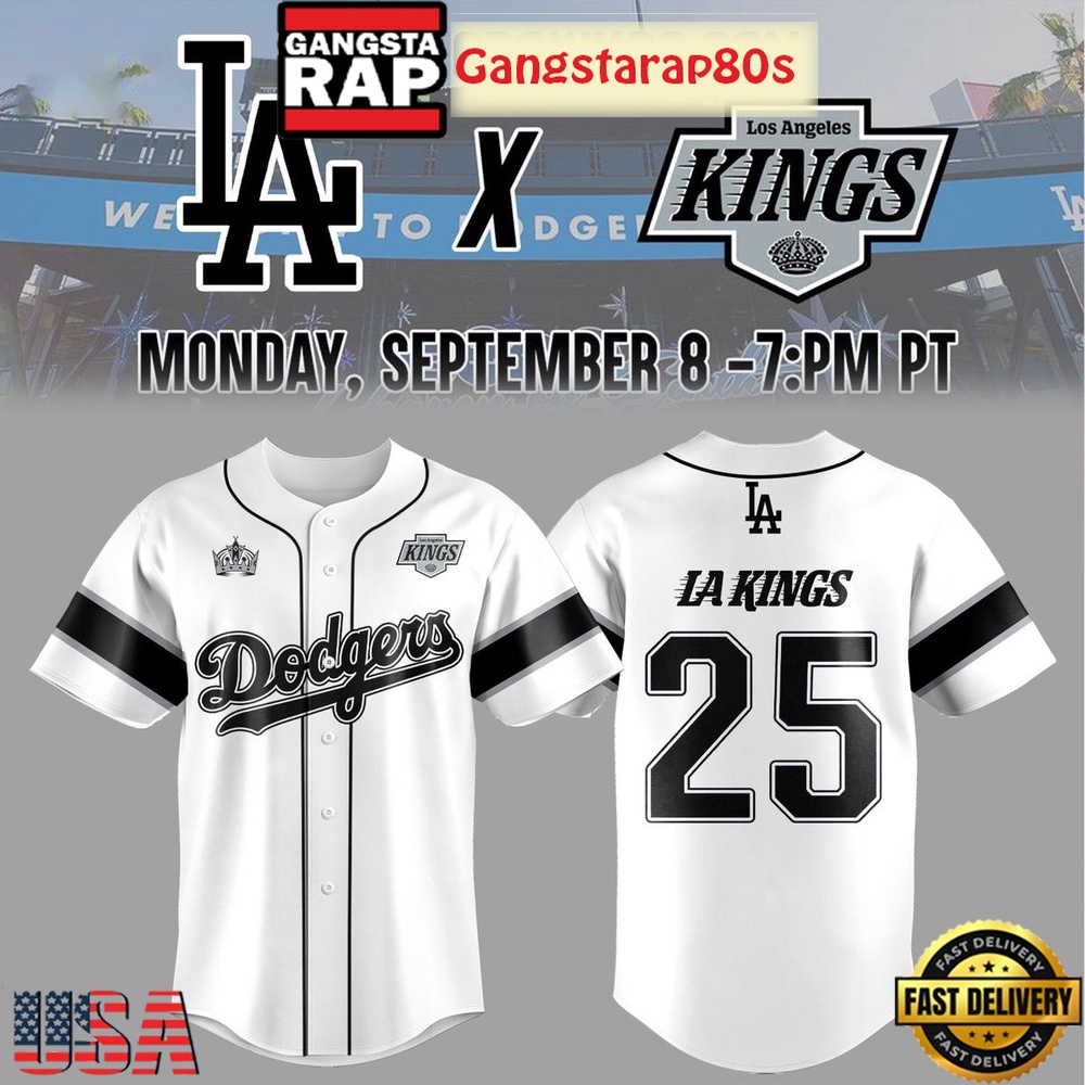 Los Angeles Dodgers x Los Angeles Kings 2025 Baseball Jersey Los Angeles Dodgers x Los Angeles Kings 2025 Baseball Jersey