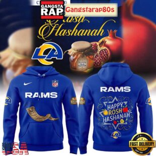 Los Angeles Rams Happy Rosh Hashanah All Over Print Hoodie
