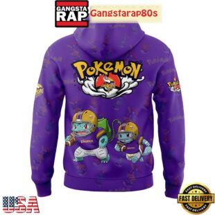 Minnesota Vikings x Pokemon Go 2025 Unisex 3D Hoodie