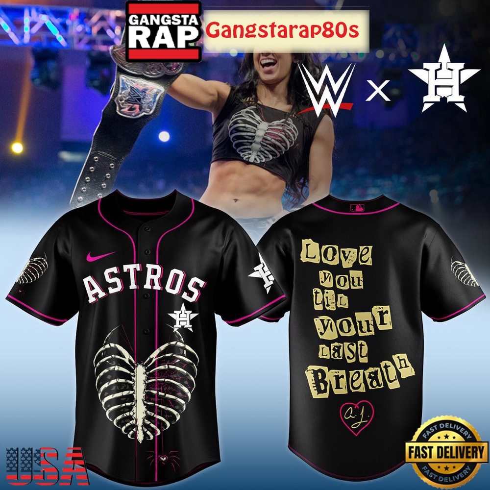 MLB All Team x AJ Lee Has Returned WWE 2025 Baseball Jersey Shirt