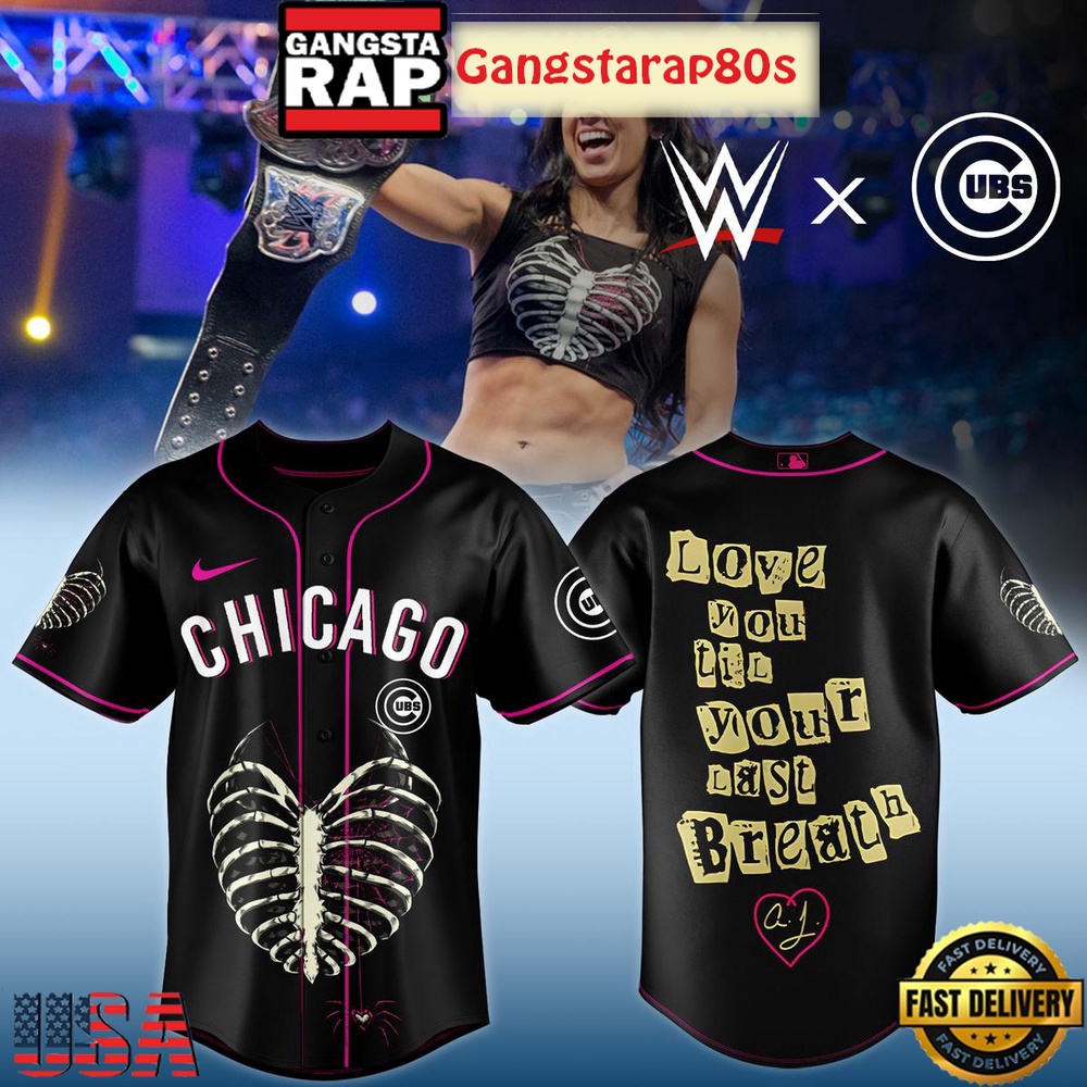 MLB All Team x AJ Lee Has Returned WWE 2025 Baseball Jersey Shirt