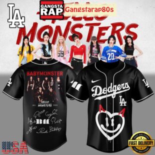MLB All Team x Babymonster Hello Monsters Tour 2025 Baseball Jersey Shirt