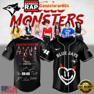 MLB All Team x Babymonster Hello Monsters Tour 2025 Baseball Jersey Shirt
