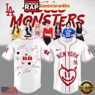 MLB All Team x Babymonster Tour 2025 Baseball Jersey Shirt