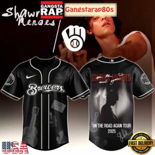 MLB Custom Team x Shawn Mendes On The Road Again Tour Baseball Jersey Shirt