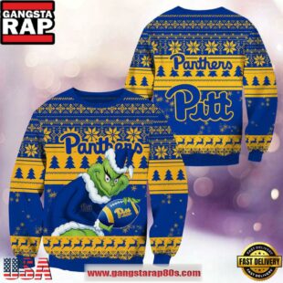 NCAA Pittsburgh Panthers x Grinch Christmas Ugly Sweater