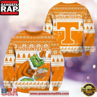 NCAA Tennessee Volunteers x Grinch Christmas Ugly Sweater