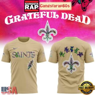 New Orleans Saints Celebration Grateful Dead 60 Years Night Unisex 3D Shirt