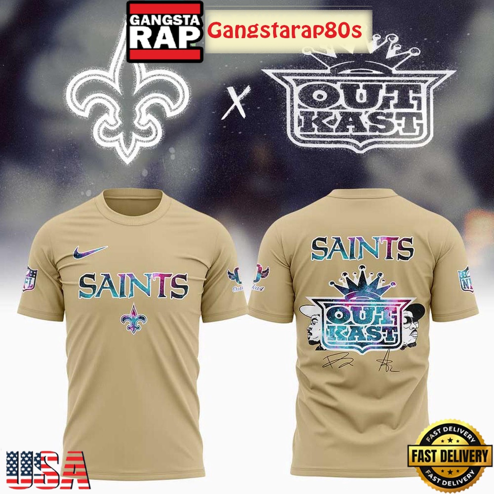 New Orleans Saints x Outkast Galaxy Signature 2025 Unisex 3D Shirt New Orleans Saints x Outkast Galaxy Signature 2025 Unisex 3D Shirt