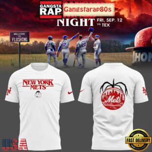 New York Mets x Stranger Things Nights Unisex 3D Hoodie
