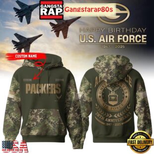 NFL Custom Team Happy Birthday US Air Force 78th Anniversary Unisex 3D Hoodie