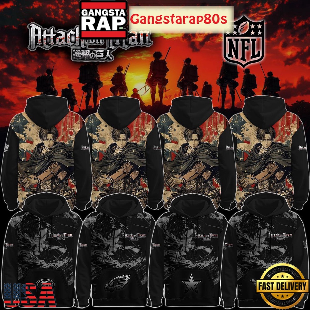 NFL Custom Team x Attack On Titan 2025 Unisex 3D Hoodie NFL Custom Team x Attack On Titan 2025 Unisex 3D Hoodie