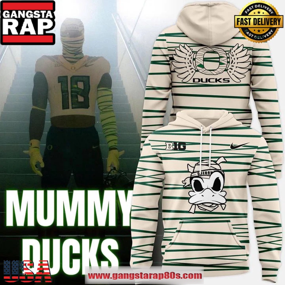 Oregon Ducks Mummy Mode White Combo 2025 Special Edition Hoodie Shirt Oregon Ducks Mummy Mode White Combo 2025 Special Edition Hoodie Shirt