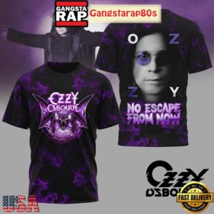 Ozzy Osbourne No Escape From Now Purple T Shirt