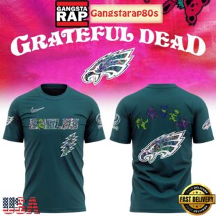 Philadelphia Eagles Celebration Grateful Dead 60 Years Night Unisex 3D Shirt