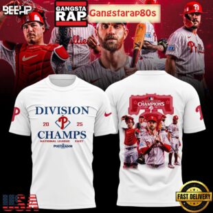 Philadelphia Phillies NL East Division Champions 2025 Back To Back Unisex 3D Hoodie