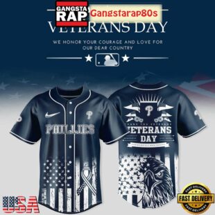 Philadelphia Phillies x Veterans Day 2025 Baseball Jersey Shirt