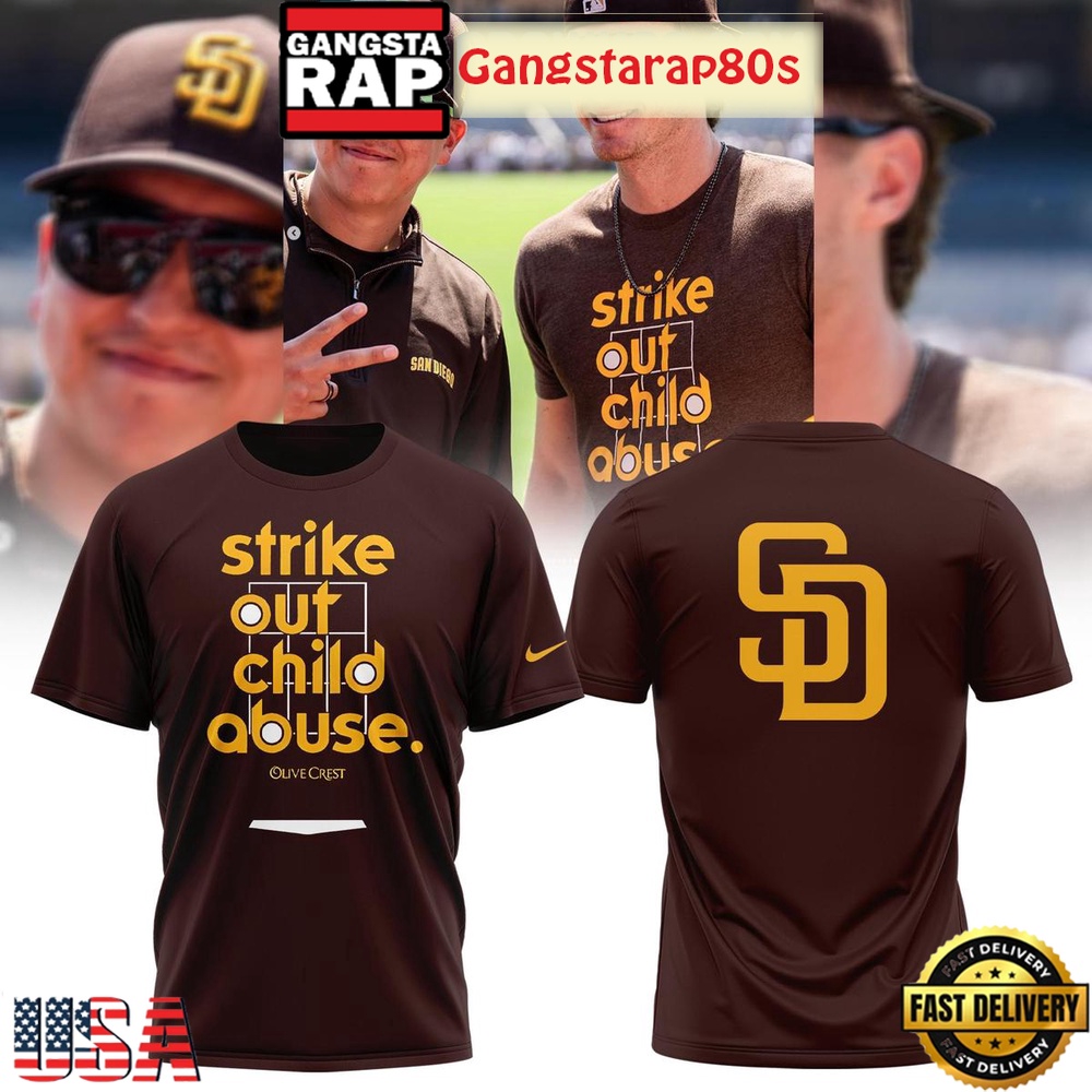 San Diego Padres Strike Out Child Abuse Unisex T Shirt San Diego Padres Strike Out Child Abuse Unisex T Shirt