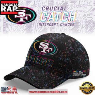 San Francisco 49ers Crucial Catch Intercept Cancer 2025 Limited Edition Classic Cap Hats