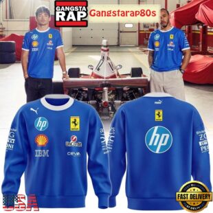 Scuderia Ferrari HP 2025 Monza Blue Unisex 3D Hoodie