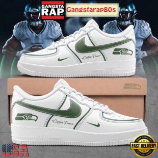 Seattle Seahawks New Rivalries 2025 Air Force Custom 1 Shoes Running Sneakers