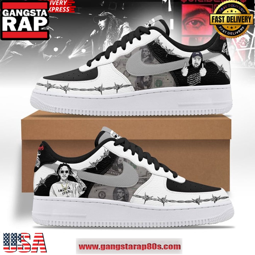 Suicideboys Americas Most Wanted Air Force 1 Sneakers Shoes Suicideboys Americas Most Wanted Air Force 1 Sneakers Shoes