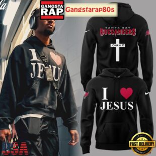 Tampa Bay Buccaneers I Love Jesus Unisex 3D Hoodie