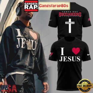 Tampa Bay Buccaneers I Love Jesus Unisex 3D Hoodie