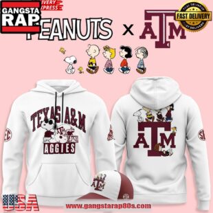 Texas A&M Aggies x Peanuts Night 2025 Hoodie Shirt