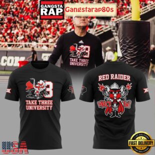 Texas Tech Red Raiders Take Three University Wreckem Unisex 3D Hoodie