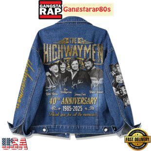 The Highwaymen 40th Anniversary 1985 2025 Memories Limited Edition Denim Jacket
