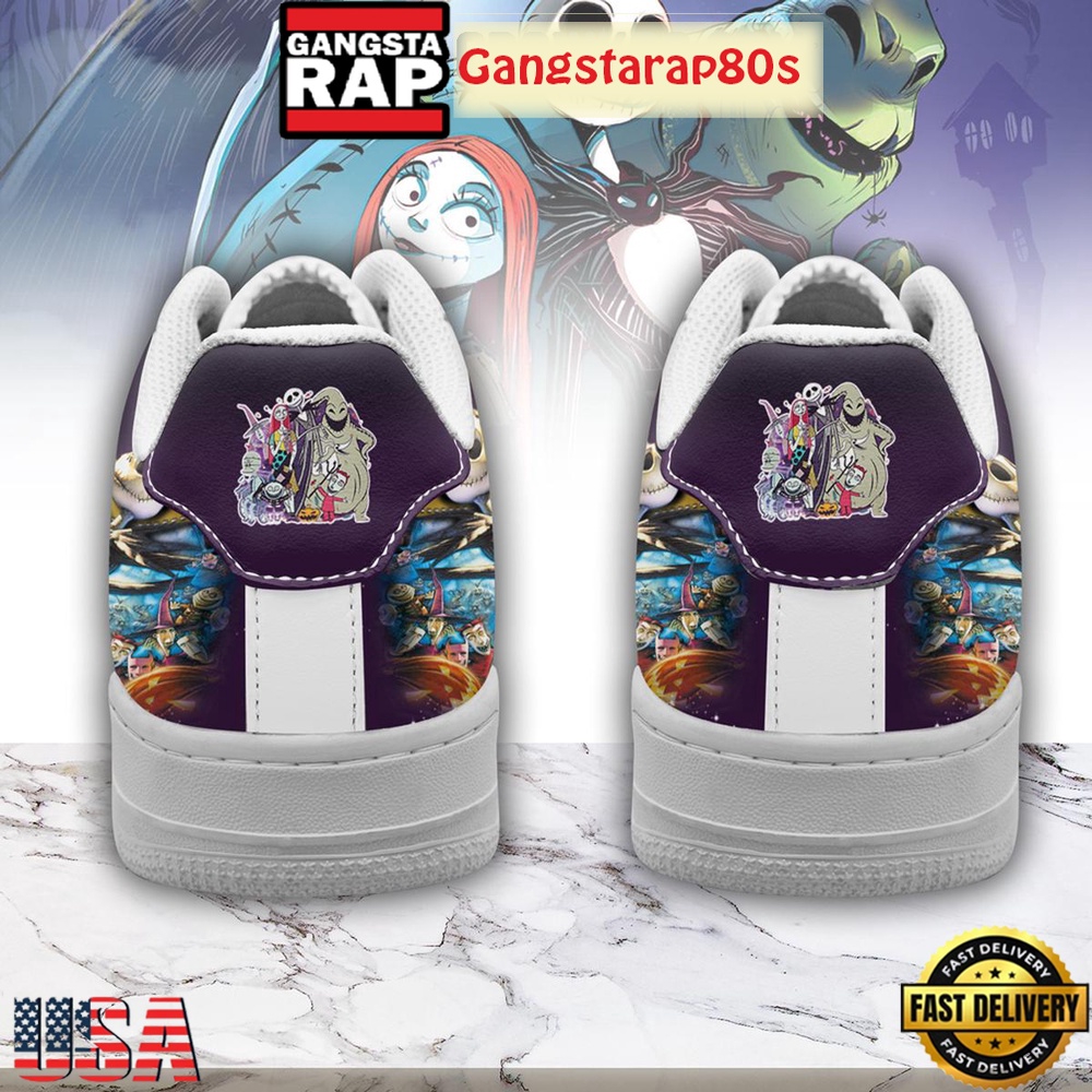 The Nightmare Before Christmas Halloween Air Force 1 Shoes Running Sneakers The Nightmare Before Christmas Halloween Air Force 1 Shoes Running Sneakers