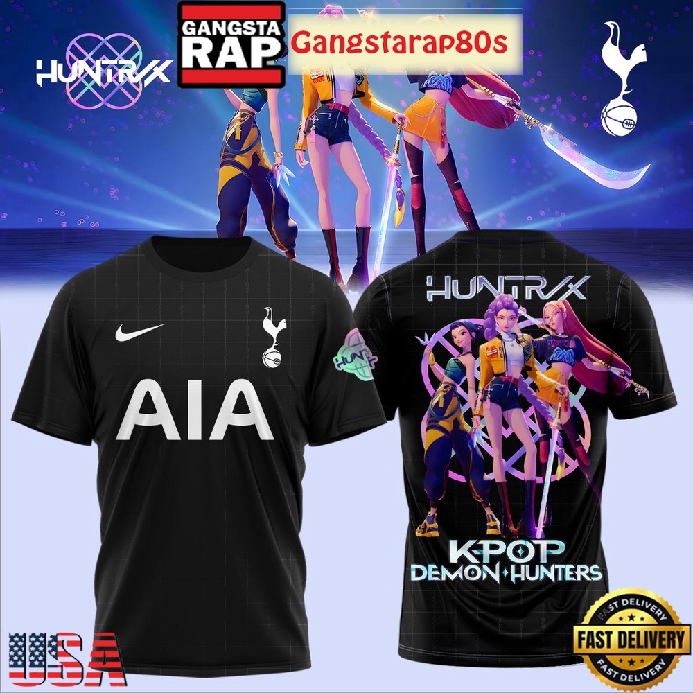 Tottenham Hotspurs x Kpop Demon Hunters Unisex 3D Shirt Tottenham Hotspurs x Kpop Demon Hunters Unisex 3D Shirt