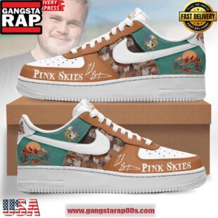 Zach Bryan Pink Skies New Edition Air Force 1 Sneakers Shoes