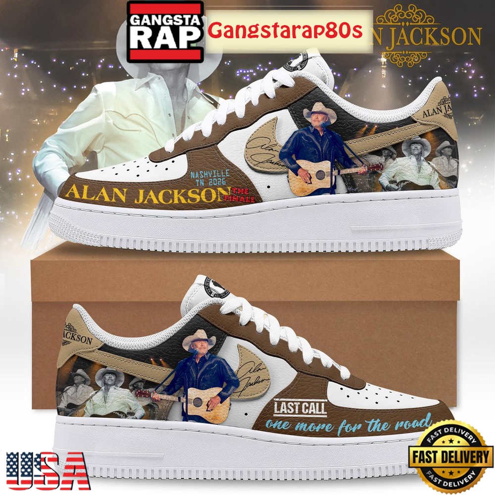 Alan Jackson Nashville TN 2026 Air Force 1 Sneakers Shoes Alan Jackson Nashville TN 2026 Air Force 1 Sneakers Shoes