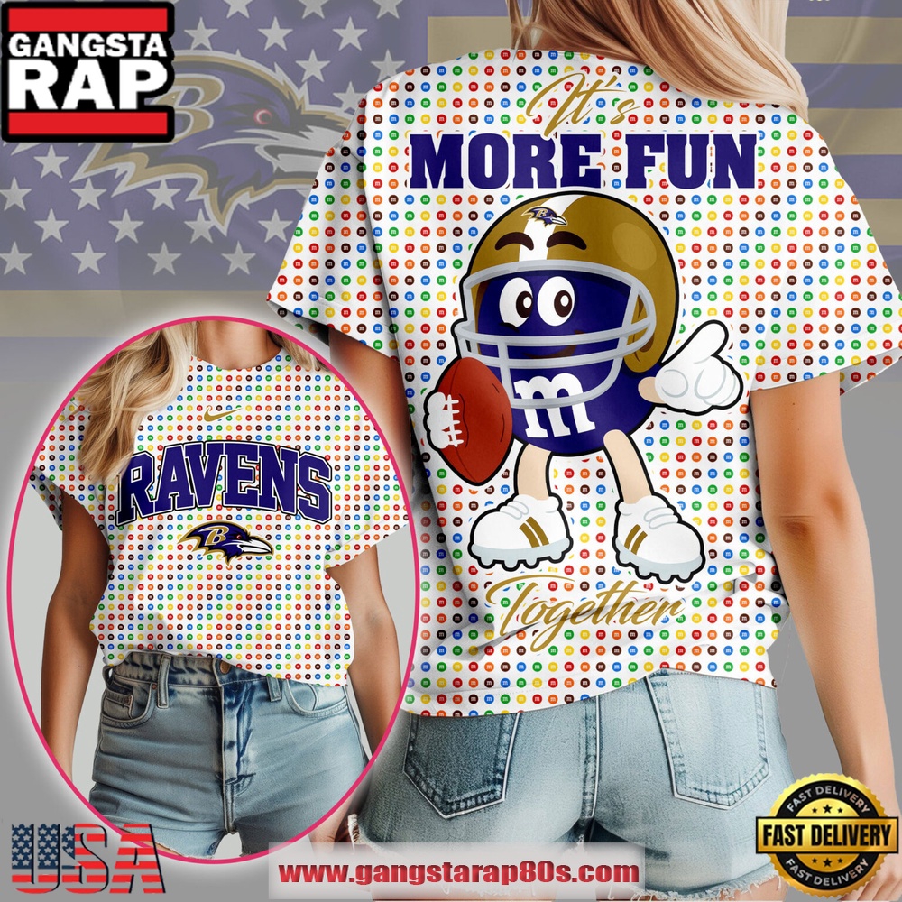 Baltimore Ravens NFL More Fun Together 2025 Women's Shirt Baltimore Ravens NFL More Fun Together 2025 Women's Shirt