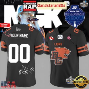 BC Lions x Machine Gun Kelly 2025 Custom Football Jersey